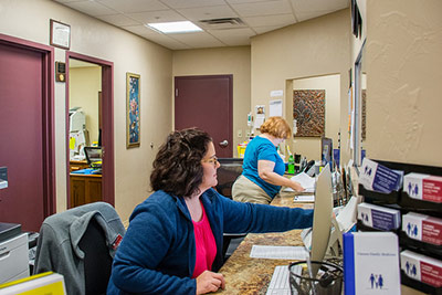 Check-in in Classen Urgent Clinic, Norman, Oklahoma
