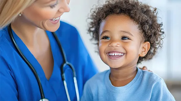 pediatrician-moore-norman child getting medical checkup